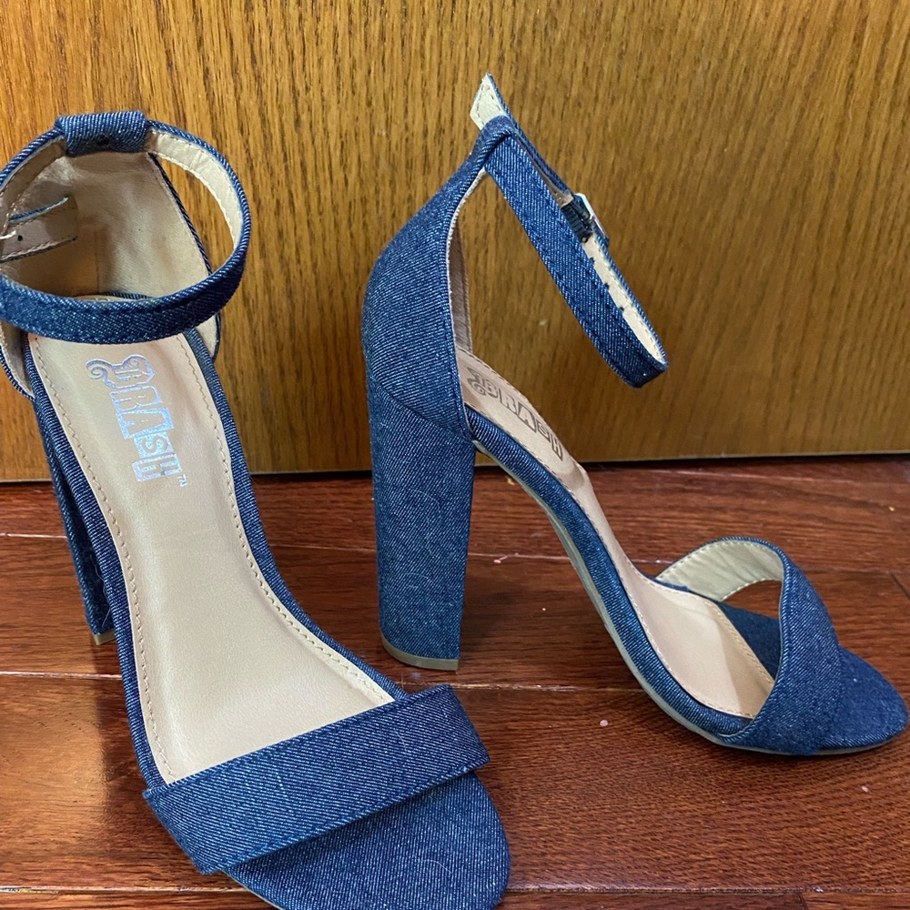Cute blue denim high heels. Good for any occasion.